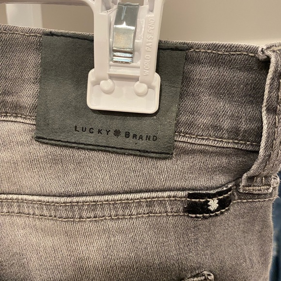 Lucky Brand Brooke Legging Jean Distressed Faded Gray Skinny Jegging Jeans - Picture 7 of 9